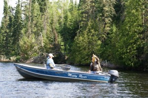 All camp boats have swivel seats and fish graphs