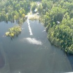 Aerial View of Woman River Camp Lodging