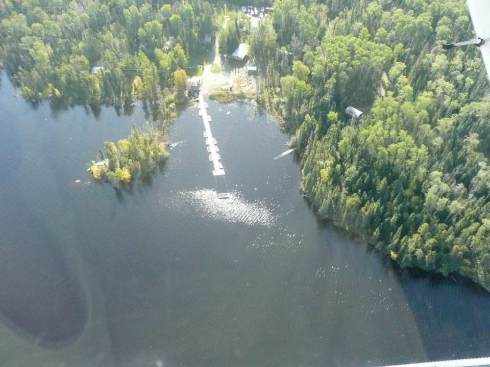 Aerial View of Woman River Camp Lodging
