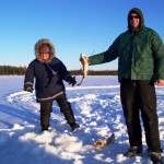 Ice trout fishing