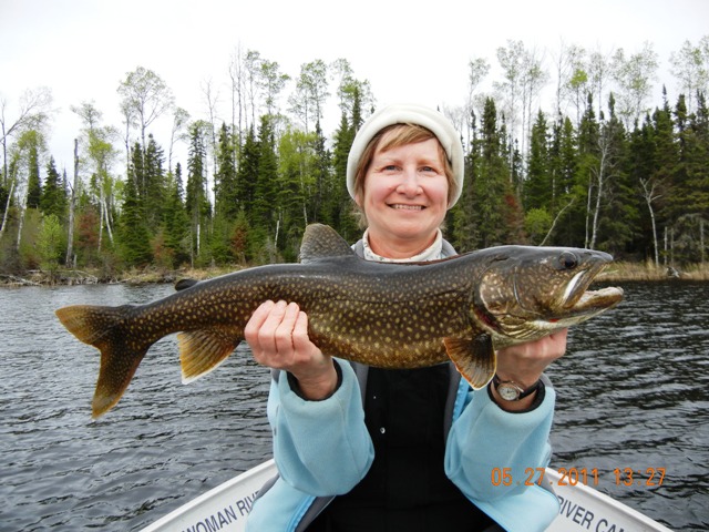 Lake Trout Fishing in Northern Ontario, Canada