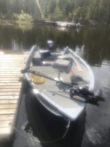 G3 outfitter with a 50 hp yamaha motor. Lots of space and storage