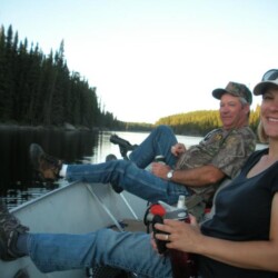 fishing at woman river camp