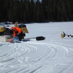 ice fishing