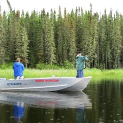 fishing at woman river camp