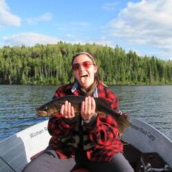 fishing at woman river camp