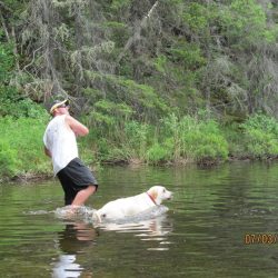 fishing at woman river camp
