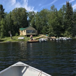 boating on lake
